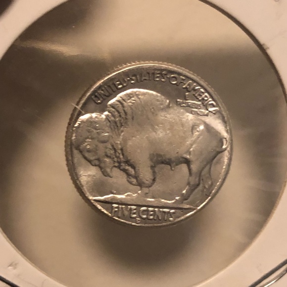 1937 D V.D.B. 3 Legged Buffalo Nickel. - Picture 5 of 6